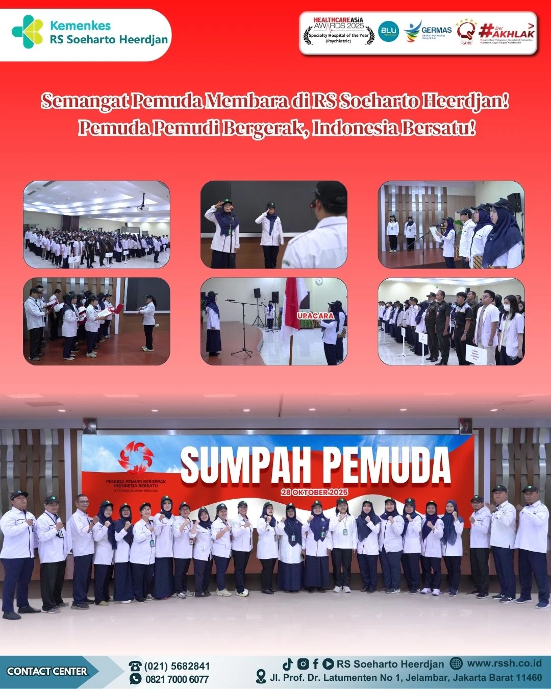 Semangat Pemuda Membara di RS Soeharto Heerdjan